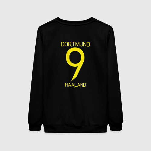 Женский свитшот Haaland 9 - Borussia Dortmund / 3D-Черный – фото 2