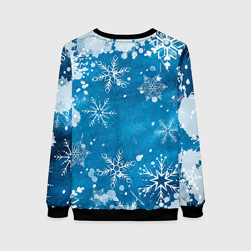 Женский свитшот МАЙНКРАФТ НОВОГОДНИЙ, MINECRAFT / 3D-Черный – фото 2