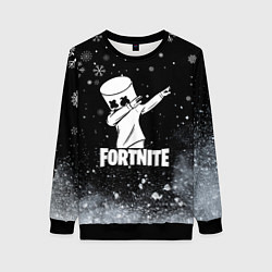 Женский свитшот НОВОГОДНИЙ FORTNITE MARSHMELLO