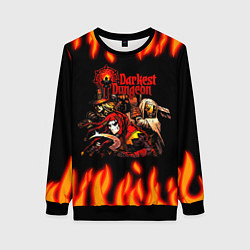 Свитшот женский Darkest Dungeon Heroes, цвет: 3D-черный