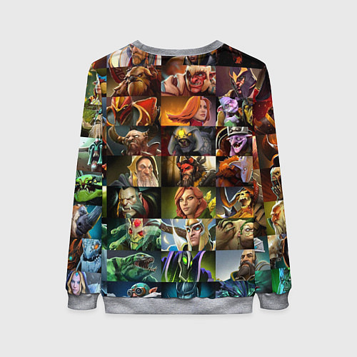 Женский свитшот HEROES DOTA 2 ПЕРСОНАЖИ ДОТА 2 / 3D-Меланж – фото 2