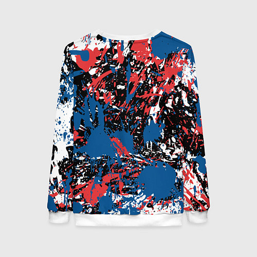 Женский свитшот PSG БРЫЗГИ КРАСОК СПОРТ / 3D-Белый – фото 2