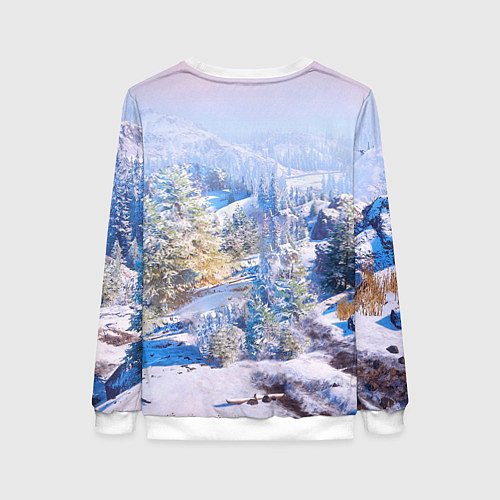 Женский свитшот SnowRunner Гонки по бездорожью / 3D-Белый – фото 2