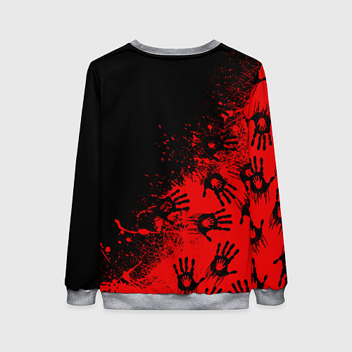 Женский свитшот Death Stranding Отпечаток рук паттерн / 3D-Меланж – фото 2