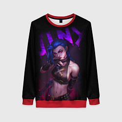 Женский свитшот JINX ARCANE НАДПИСЬ LEAGUE OF LEGENDS