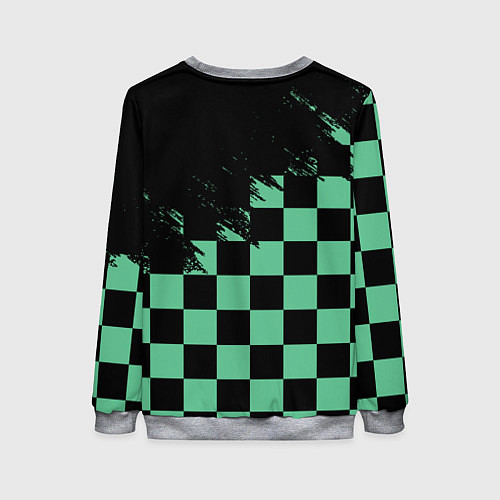 Женский свитшот TANJIRO KAMAD, КЛИНОК РАССЕКАЮЩИЙ ДЕМОНОВ / 3D-Меланж – фото 2