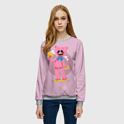Свитшот женский KISSY MISSY POPPY PLAYTIME ПОППИ ПЛЕЙТАЙМ КИССИ МИ, цвет: 3D-меланж — фото 2