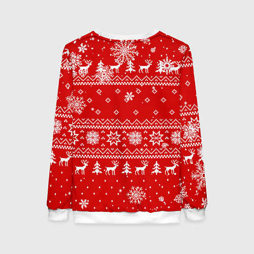 Женский свитшот НОВОГОДНИЙ СВИТЕР ДОТА 2 НОВЫЙ ГОД 2022 / 3D-Белый – фото 2