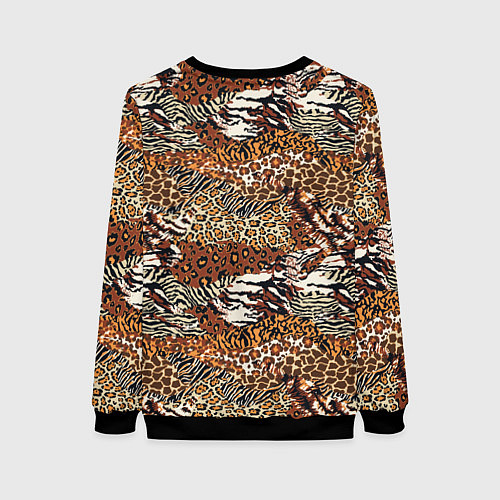 Женский свитшот Шкуры Диких Животных / 3D-Черный – фото 2