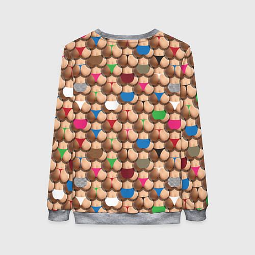 Женский свитшот Попки / 3D-Меланж – фото 2