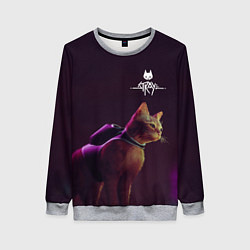 Свитшот женский Stray: Wandering Cat, цвет: 3D-меланж
