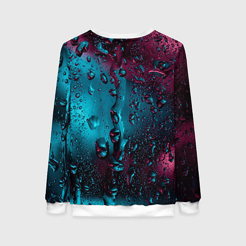 Женский свитшот Ностальгия фиолетового дождя / 3D-Белый – фото 2