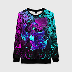 Женский свитшот KDA NEON GRAFFITI LEAGUE OF LEGENDS