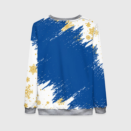 Женский свитшот НОВОГОДНИЙ ЧЕЛСИ, CHELSEA НОВЫЙ ГОД / 3D-Меланж – фото 2