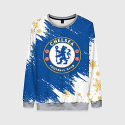 Женский свитшот НОВОГОДНИЙ ЧЕЛСИ, CHELSEA НОВЫЙ ГОД
