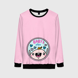 Свитшот женский Babys place, цвет: 3D-черный