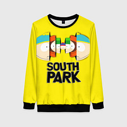 Свитшот женский South Park - Южный парк персонажи, цвет: 3D-черный