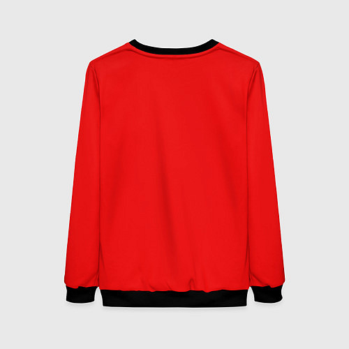 Женский свитшот Arcane - League Of Legends Jinx red / 3D-Черный – фото 2