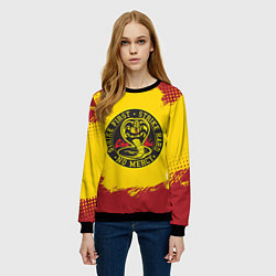 Свитшот женский Cobra Kai Big Logo, цвет: 3D-черный — фото 2