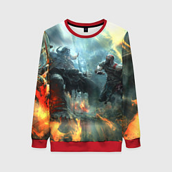 Женский свитшот God of War Fighting