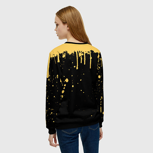 Женский свитшот Bendy And The Ink Machine Игра Бенди / 3D-Черный – фото 4