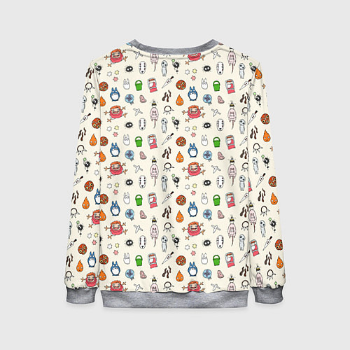 Женский свитшот Ghibli Аll / 3D-Меланж – фото 2