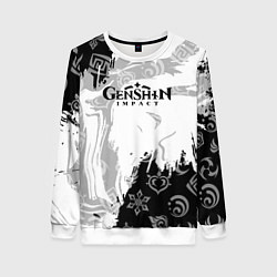 Женский свитшот Genshin Impact электро стихия