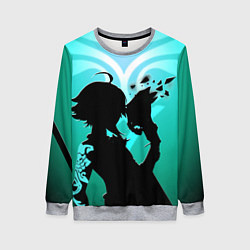 Свитшот женский СЯО ГЕНШИН XIAO, цвет: 3D-меланж