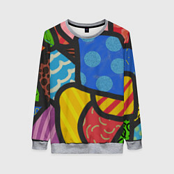 Свитшот женский В стиле ромеро бритто, цвет: 3D-меланж
