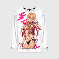 Свитшот женский Эта фарфоровая кукла влюбилась Китагава Марин My D, цвет: 3D-белый