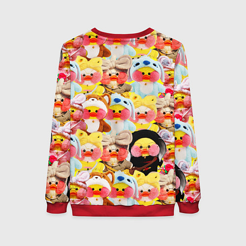 Женский свитшот УТЯ УТОЧКА ЛАЛАФАНФАН ПАТТЕРН / 3D-Красный – фото 2