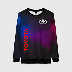 Женский свитшот Toyota - неоновый дым