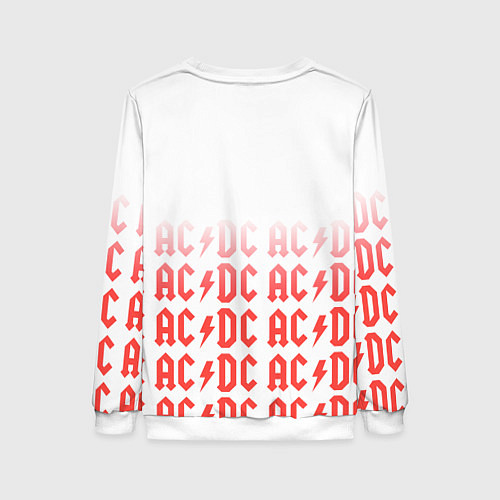 Женский свитшот Acdc Паттерн / 3D-Белый – фото 2