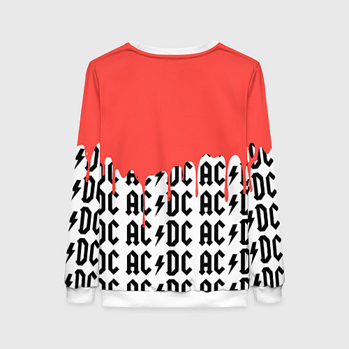 Женский свитшот Ac dc rock / 3D-Белый – фото 2