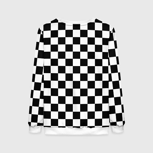 Женский свитшот Chess Squares Cubes / 3D-Белый – фото 2