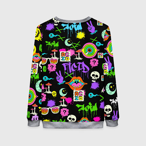 Женский свитшот ACID / 3D-Меланж – фото 2