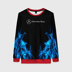 Свитшот женский Mercedes-Benz Fire, цвет: 3D-красный