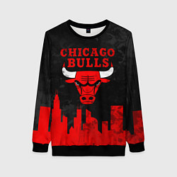 Женский свитшот Chicago Bulls, Чикаго Буллз Город