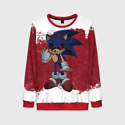 Свитшот женский Sonic Exe!, цвет: 3D-красный