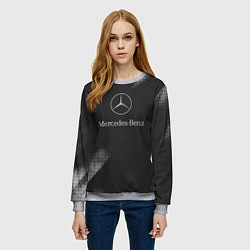 Свитшот женский Mercedes-Benz Мерс, цвет: 3D-меланж — фото 2