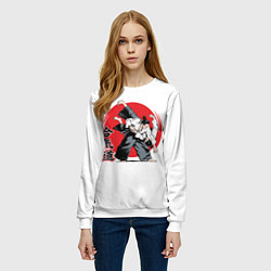 Свитшот женский Айкидо Aikido, цвет: 3D-белый — фото 2