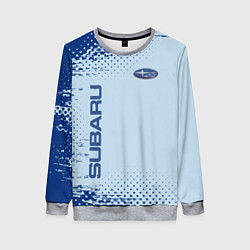 Свитшот женский Subaru - Субару, цвет: 3D-меланж