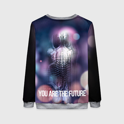 Женский свитшот You are the future / 3D-Меланж – фото 2