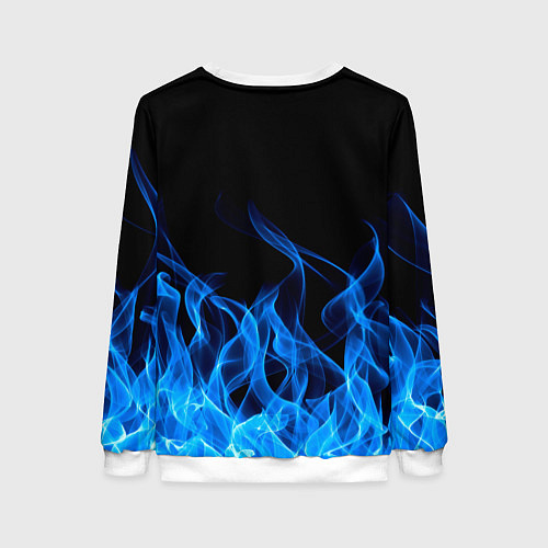 Женский свитшот Tesla Fire / 3D-Белый – фото 2