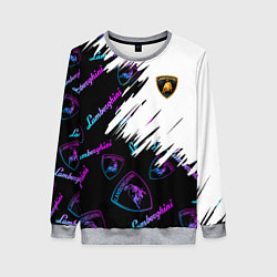 Свитшот женский Lamborghini pattern gradient, цвет: 3D-меланж