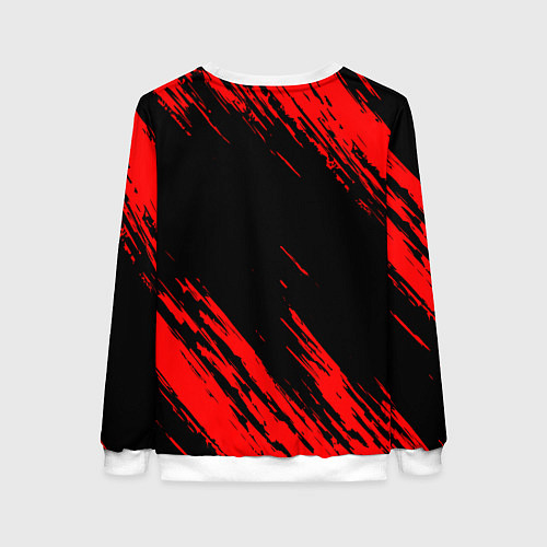 Женский свитшот Mitsubishi Texture Red / 3D-Белый – фото 2