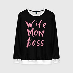 Женский свитшот Wife Mom Boss