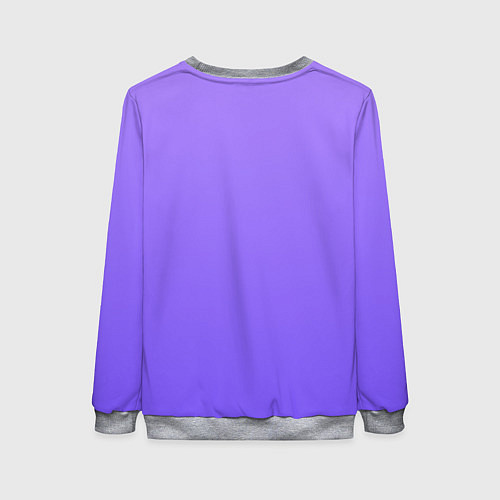 Женский свитшот Красивый фиолетовый светлый градиент / 3D-Меланж – фото 2