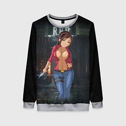 Свитшот женский Claire Redfield from Resident Evil 2 remake by sex, цвет: 3D-меланж