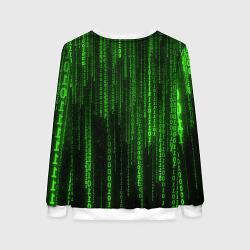 Женский свитшот Бегущий по коду / 3D-Белый – фото 2